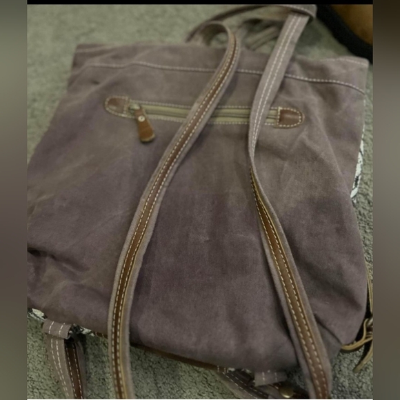 Myra Bag Backpack Leather & Calf Hair EUC - Picture 5 of 14